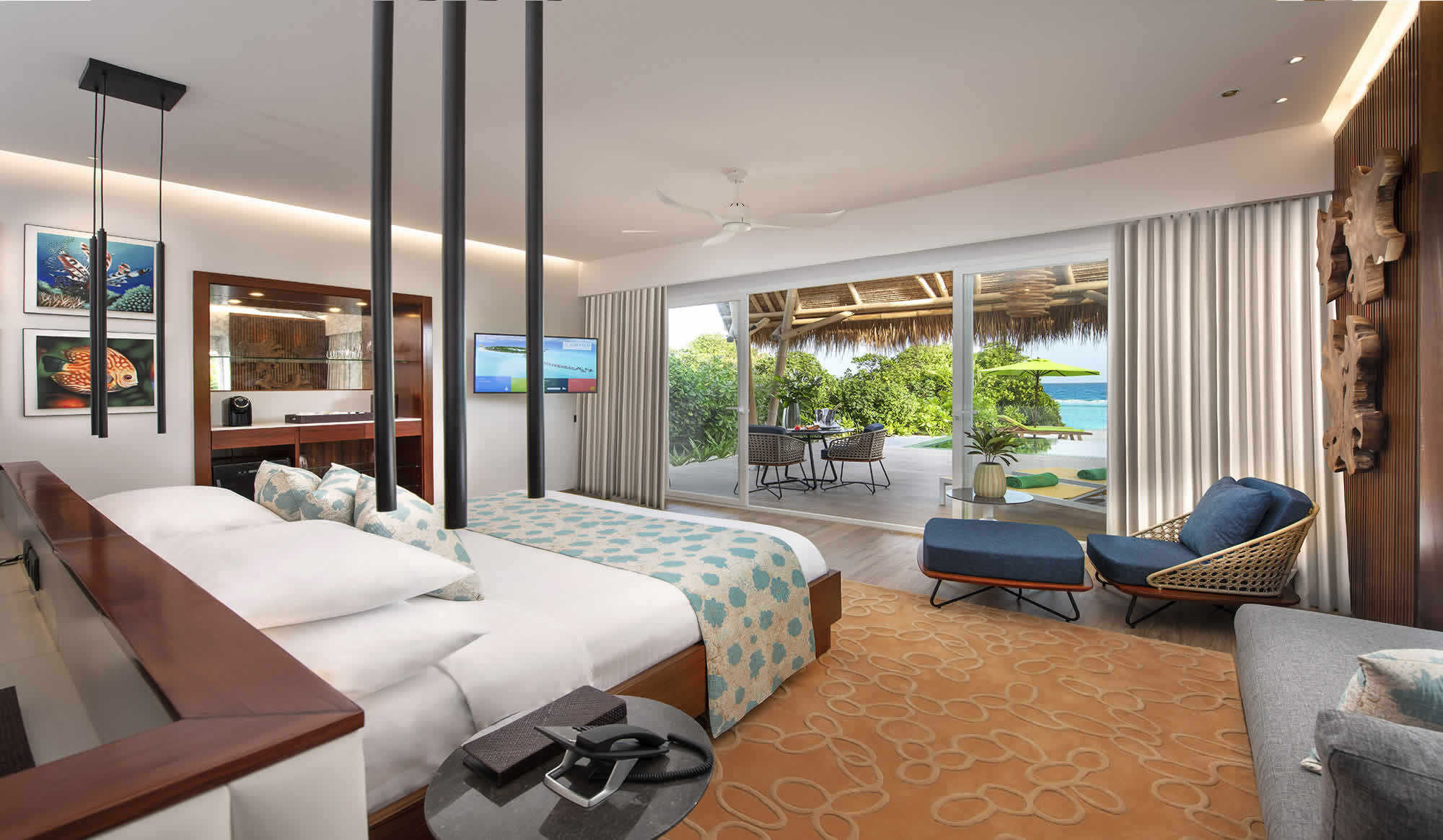 Marina Beach Villas with Pool bedroom