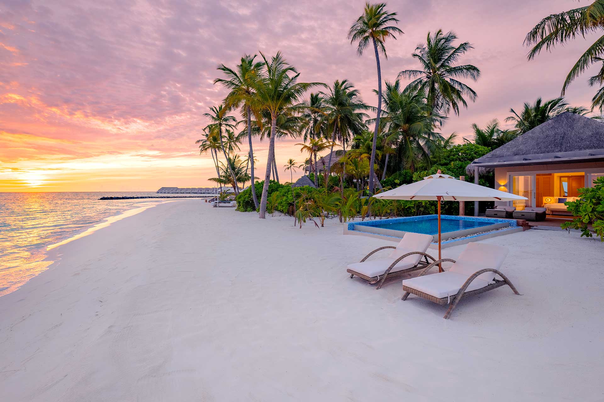 Sunset Beach Villa Baglioni Resort Maldives